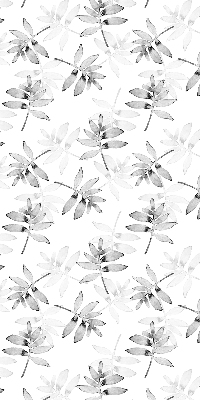 Store intérieur Feuilles grises esquissées