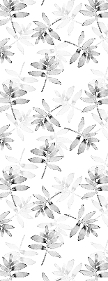 Store intérieur Feuilles grises esquissées