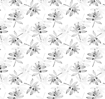 Store intérieur Feuilles grises esquissées