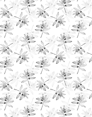 Store intérieur Feuilles grises esquissées