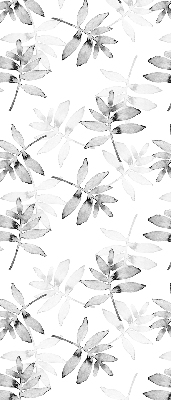 Store intérieur Feuilles grises esquissées