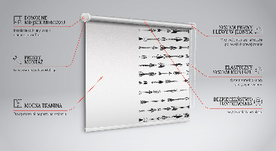 Store enrouleur Croquis de flèches
