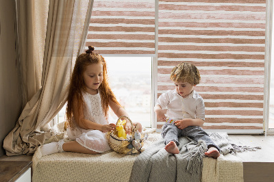 Store intérieur Rayures peintes en marron