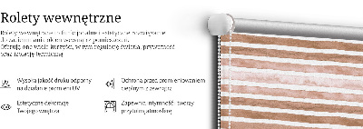 Store intérieur Rayures peintes en marron