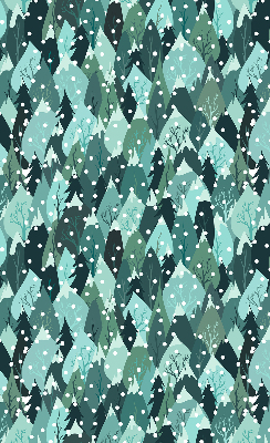 Store intérieur Forêt et neige qui tombe