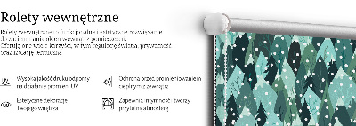 Store intérieur Forêt et neige qui tombe