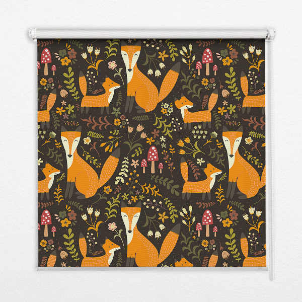 Store enrouleur Les renards et les plantes