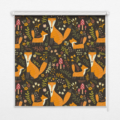 Store enrouleur Les renards et les plantes