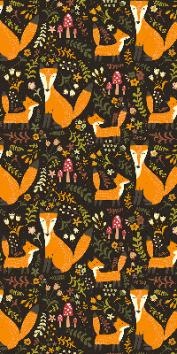 Store enrouleur Les renards et les plantes