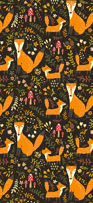 Store enrouleur Les renards et les plantes