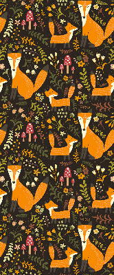 Store enrouleur Les renards et les plantes