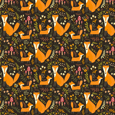 Store enrouleur Les renards et les plantes