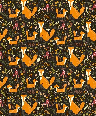 Store enrouleur Les renards et les plantes