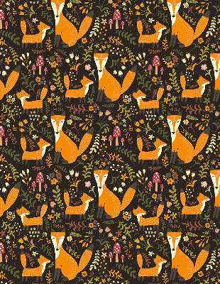 Store enrouleur Les renards et les plantes