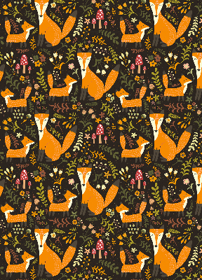 Store enrouleur Les renards et les plantes