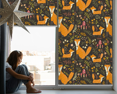 Store enrouleur Les renards et les plantes