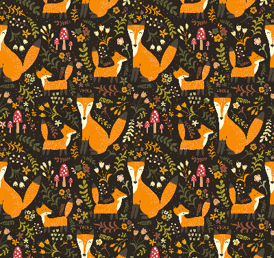 Store enrouleur Les renards et les plantes