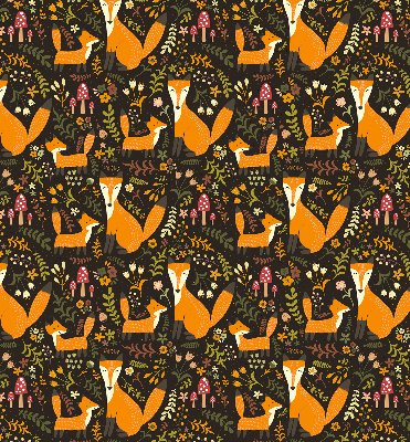 Store enrouleur Les renards et les plantes