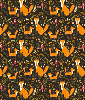 Store enrouleur Les renards et les plantes