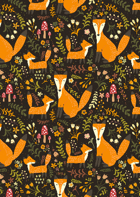 Store enrouleur Les renards et les plantes