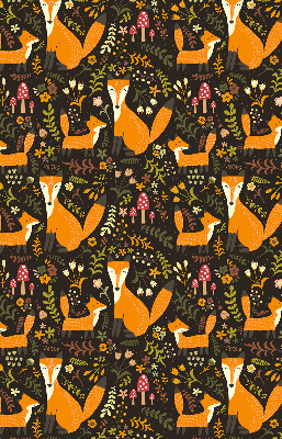 Store enrouleur Les renards et les plantes