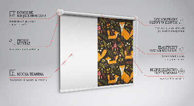 Store enrouleur Les renards et les plantes