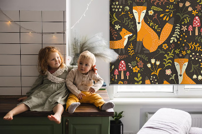 Store enrouleur Les renards et les plantes