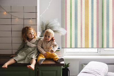 Store intérieur Rayures verticales colorées