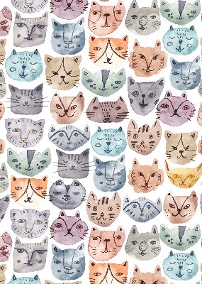 Store intérieur Visages de chat colorés