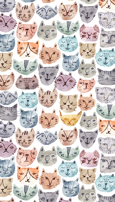 Store intérieur Visages de chat colorés