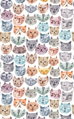 Store intérieur Visages de chat colorés