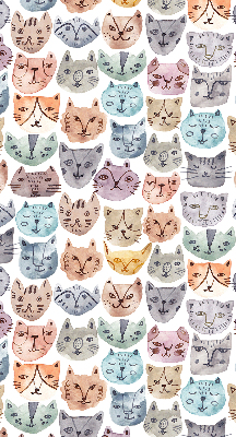 Store intérieur Visages de chat colorés