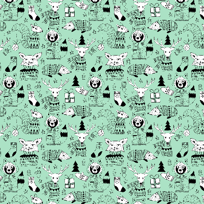 Store intérieur Animaux d'hiver