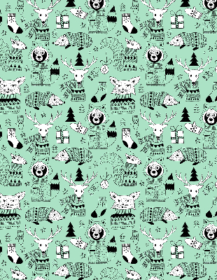 Store intérieur Animaux d'hiver