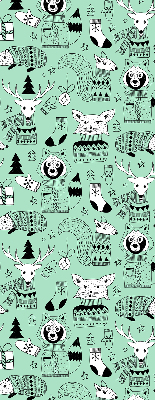 Store intérieur Animaux d'hiver