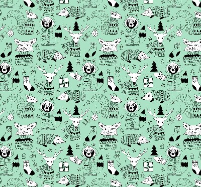 Store intérieur Animaux d'hiver