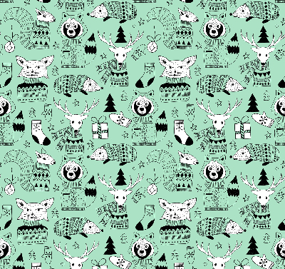 Store intérieur Animaux d'hiver