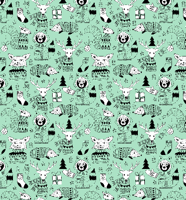 Store intérieur Animaux d'hiver