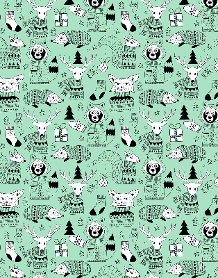 Store intérieur Animaux d'hiver