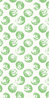 Store enrouleur Plantes reflétées sur des cercles verts