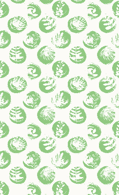 Store enrouleur Plantes reflétées sur des cercles verts