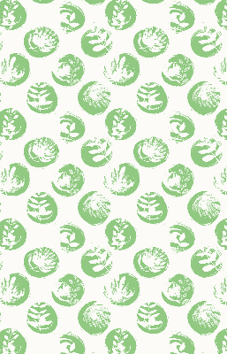 Store enrouleur Plantes reflétées sur des cercles verts