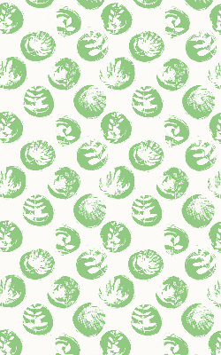 Store enrouleur Plantes reflétées sur des cercles verts