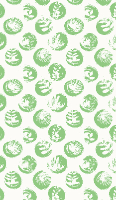 Store enrouleur Plantes reflétées sur des cercles verts