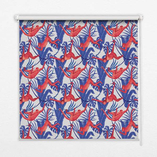 Store enrouleur Singes rouges