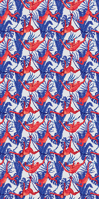 Store enrouleur Singes rouges