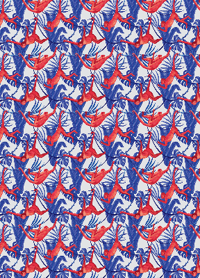 Store enrouleur Singes rouges