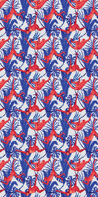 Store enrouleur Singes rouges