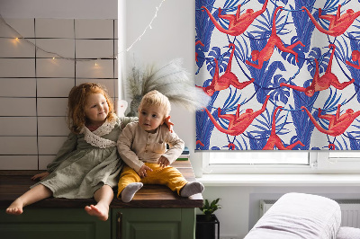 Store enrouleur Singes rouges