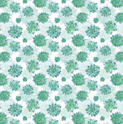 Store enrouleur Fleurs vertes